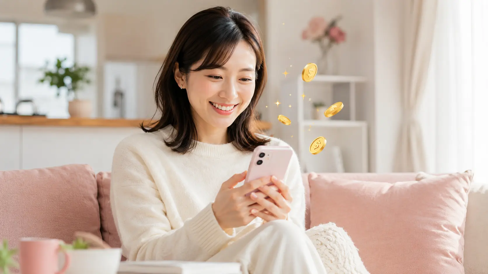 アスタリスクのチャットレディ報酬率｜在宅副業で稼ぐ主婦のイメージ