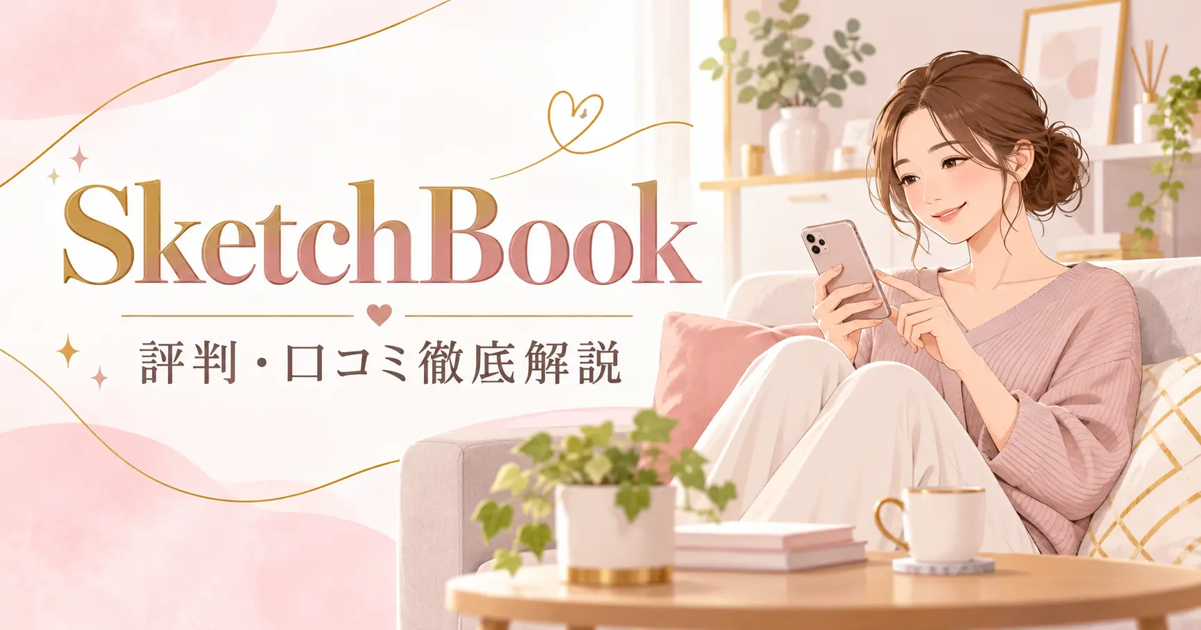 SKETCHBOOK.chatの評判・口コミを主婦目線で解説するアイキャッチ画像
